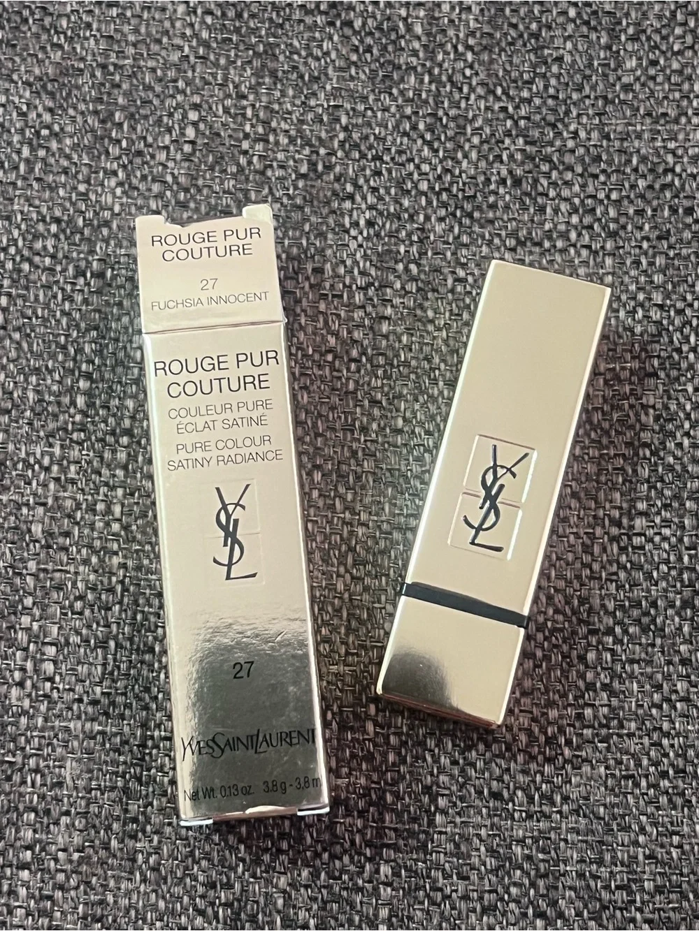 YSL Yves Saint Laurent Rouge Pur Couture Lipstick  27 FUCHSIA INNOCENT Aug sale